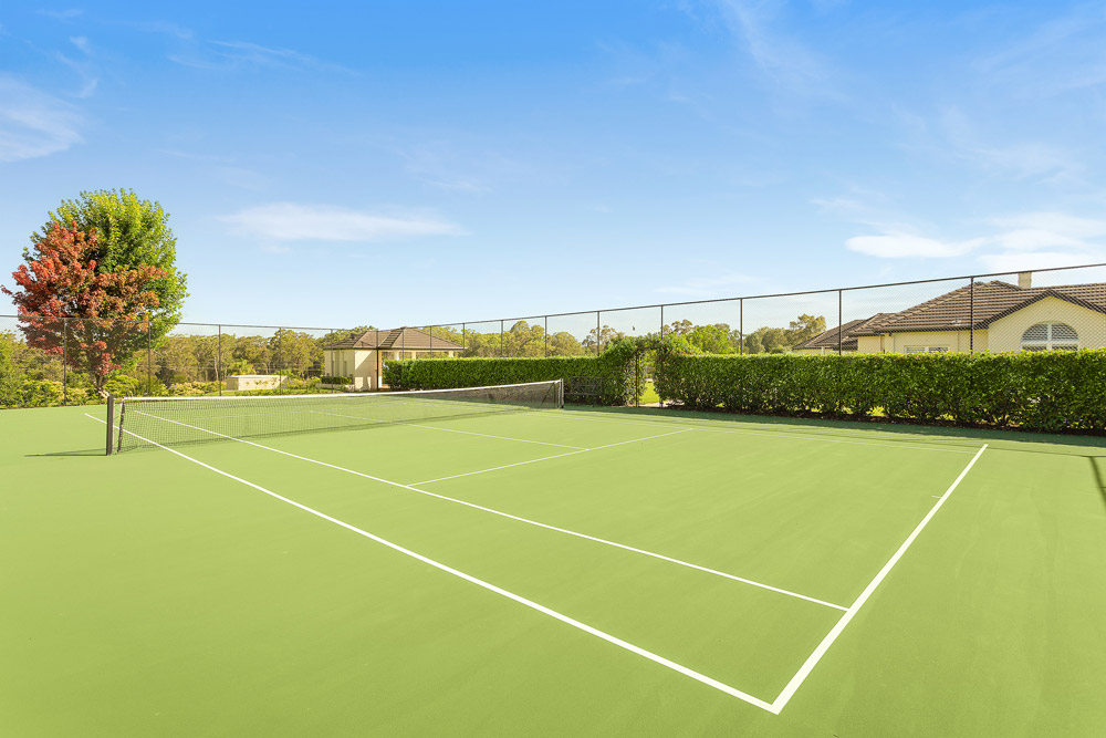 Dural Custom Home Tennis Court
