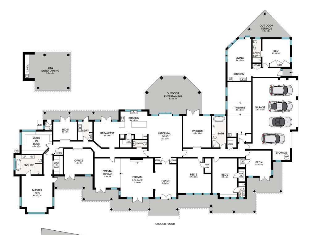 Dural Custom Home Build Floor Plan