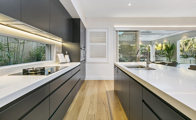 Kitchen Storage Space is Key to a Minimalist Look